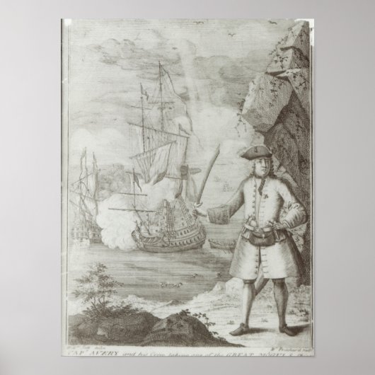 Kapitein Avery die de vangst uitvoert Poster (Voorkant)