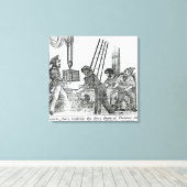 Kapitein Avery ontvangt drie Treasure-tests Canvas Afdruk (Insitu (Houten vloer))