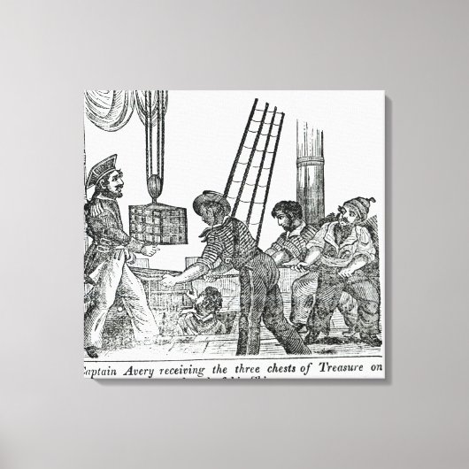 Kapitein Avery ontvangt drie Treasure-tests Canvas Afdruk (Voorkant)