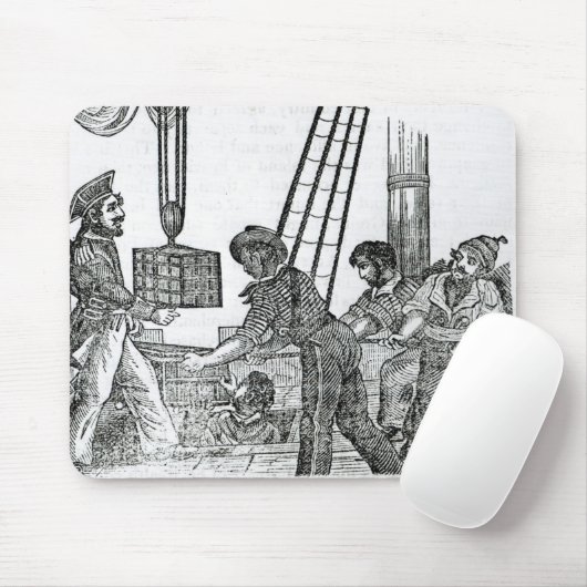 Kapitein Avery ontvangt drie Treasure-tests Muismat (Met muis)