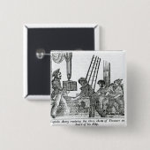 Kapitein Avery ontvangt drie Treasure-tests Vierkante Button 5,1 Cm (Voorkant /achterkant)