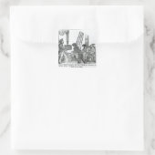 Kapitein Avery ontvangt drie Treasure-tests Vierkante Sticker (Tas)