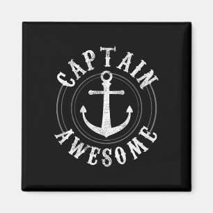 Kapitein Awesome - Varend Zeilen Anker Maritiem  Magneet