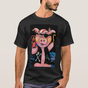 Kapitein Bacon, Pirate Pig en Zijne Parrot T-shirt