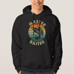 Kapitein Baiter Retro Sunset Fisher Fishy Funny Fi Hoodie