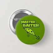 Kapitein Baiter vist zelf Ronde Button 5,7 Cm (Voorkant /achterkant)