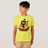 Kapitein Barkbeard Vaart Uit! T-shirt (Voorkant volledig)