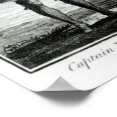 Kapitein Bartholomew Roberts met twee schepen Poster (Hoek)