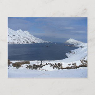 Kapitein Bay in Winter, Unalaska Island Briefkaart