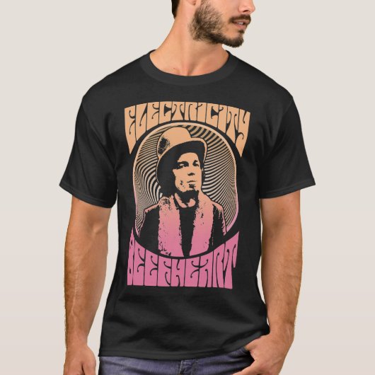 Kapitein Beefhart Psychedelic Rock Classic T-Shirt (Voorkant)