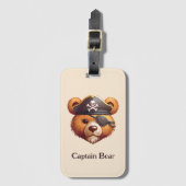 Kapitein Beer Bagagelabel (Voorkant (verticaal))