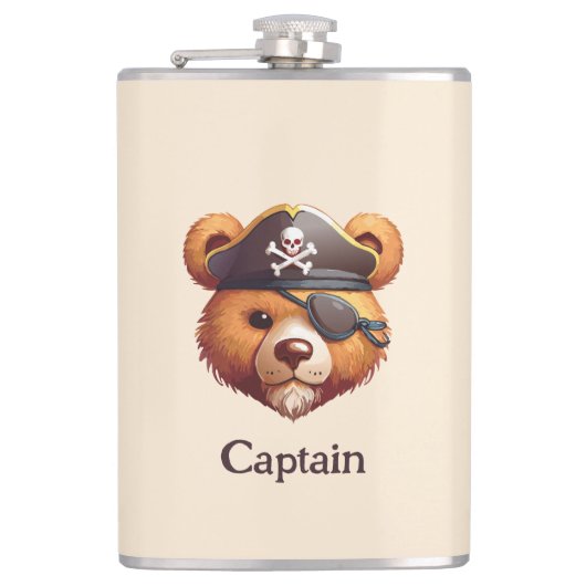 Kapitein Beer Heupfles (Voorkant)