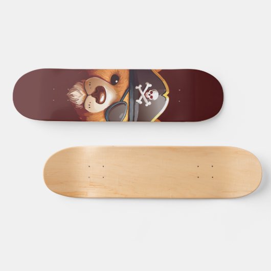 Kapitein Beer Persoonlijk Skateboard (Horizontaal)