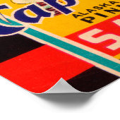 Kapitein Bing Brand Salmon Label- Seattle, WA Poster (Hoek)