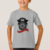 Kapitein Black Dog - Kinderen Basic T-Shirt (Voorkant)