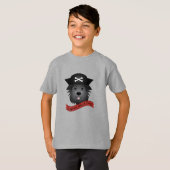 Kapitein Black Dog - Kinderen Basic T-Shirt (Voorkant volledig)