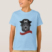 Kapitein Black Dog - Kinderen Basic T-Shirt (Voorkant)