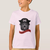 Kapitein Black Dog - Kinderen Basic T-Shirt (Voorkant)