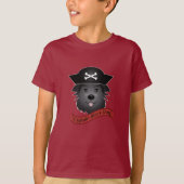 Kapitein Black Dog - Kinderen Basic T-Shirt (Voorkant)