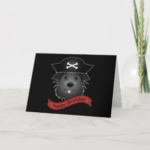 Kapitein Black Dog - Wenskaart, standaard wit Kaart