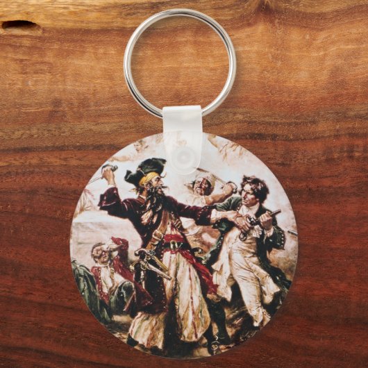  kapitein Blackbeard Sleutelhanger (Voorkant)