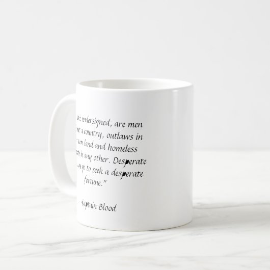 Kapitein Blood Pirate Mok (Voorkant links)