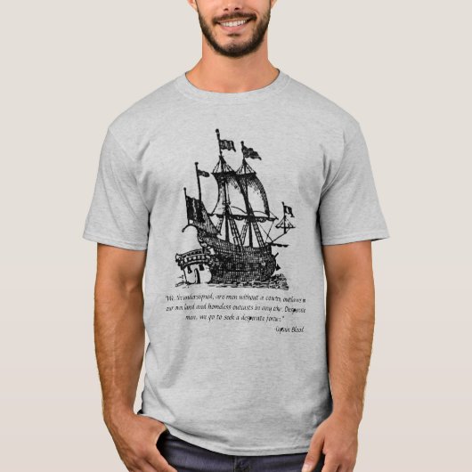 Kapitein Blood Pirate T-shirt (Voorkant)