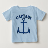 Kapitein Blue Anchor Baby T-shirt Sailor (Voorkant)