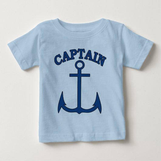 Kapitein Blue Anchor Baby T-shirt Sailor (Voorkant)