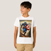 "Kapitein Boarica: een hilarische Marvel Mashup in T-shirt (Voorkant volledig)