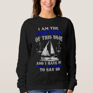 Kapitein Boat Boater Husband Sailor Seafare Trui