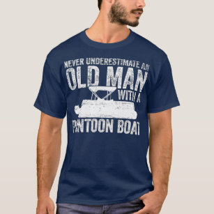 Kapitein Boat Boating Old Man  T-shirt