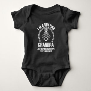 Kapitein Boat Lover Sailor aan boord Romper