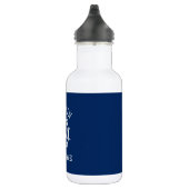 Kapitein Boat Naam Nautical Anchor Rope Helm Blue Waterfles (Rechts)