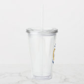 Kapitein Boat Name Anchor Gold Style Laurel Star Acryl Drinkbeker (Rechts)