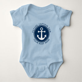 Kapitein Boat Name van de Nautical Anchor Rope Nav Romper