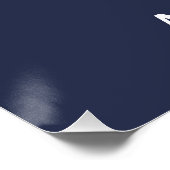 Kapitein Boat (Personaliseer de naam van de kapite Perfect Poster (Hoek)