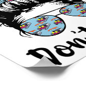 Kapitein Boating Pontoon Hair, ik geef me niet om Poster (Hoek)