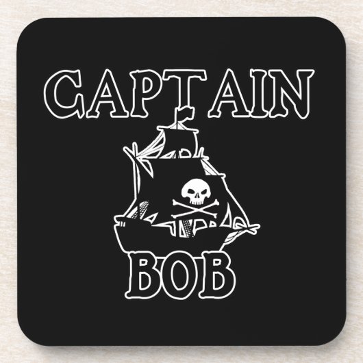 Kapitein Bob (Pirate Ship) Drankjes Onderzetter (Voorkant)