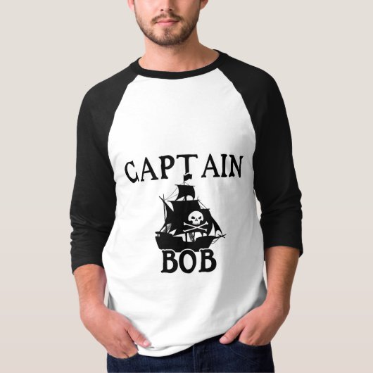 Kapitein Bob (Pirate Ship) T-shirt (Voorkant)