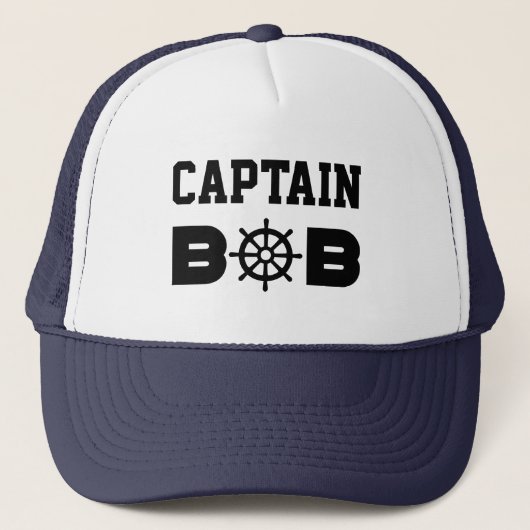 Kapitein Bob Trucker Hat Pet (Voorkant)