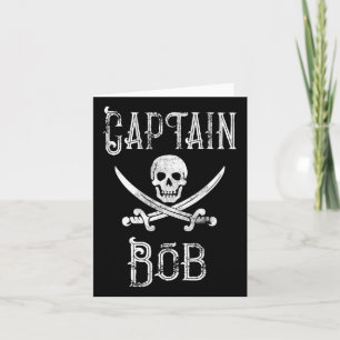 Kapitein Bob - Vintage Gepersonaliseerde Piraat Va Kaart