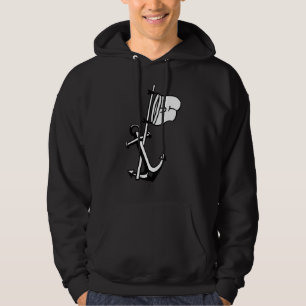 Kapitein Boot Anker Kapitein Hoodie
