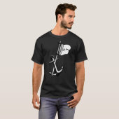 Kapitein Boot Anker Kapitein T-shirt (Voorkant volledig)