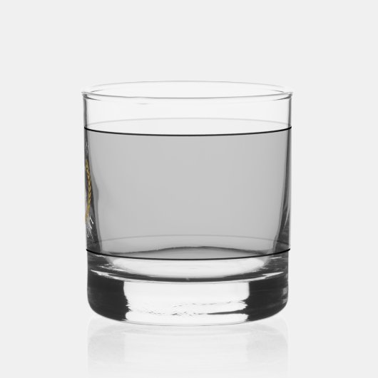 Kapitein Bootnaam Anker Gold Laurel Star Navy Whisky Glas (Links)