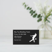 Kapitein Bowling Team Visitekaartje (Staand voorkant)