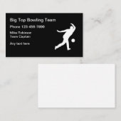 Kapitein Bowling Team Visitekaartje (Voorkant / Achterkant)