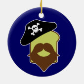 Kapitein Breadbeard Keramisch Ornament (Achterkant)