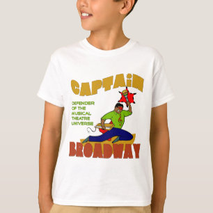 Kapitein Broadway (donkere huid) Kinder Lite T-Shi T-shirt