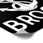 Kapitein Brooks boot jacht anker boot schip Poster (Hoek)